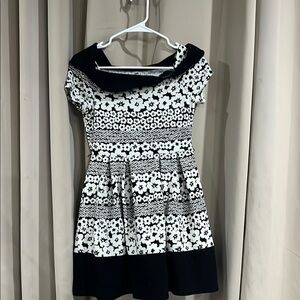 Stylish Black and White Kids Dress